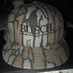 Busch beer hunting camo hat cap racing